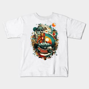 Retro 70s/80s Graphic Collage Unisex T-shirt Kids T-Shirt